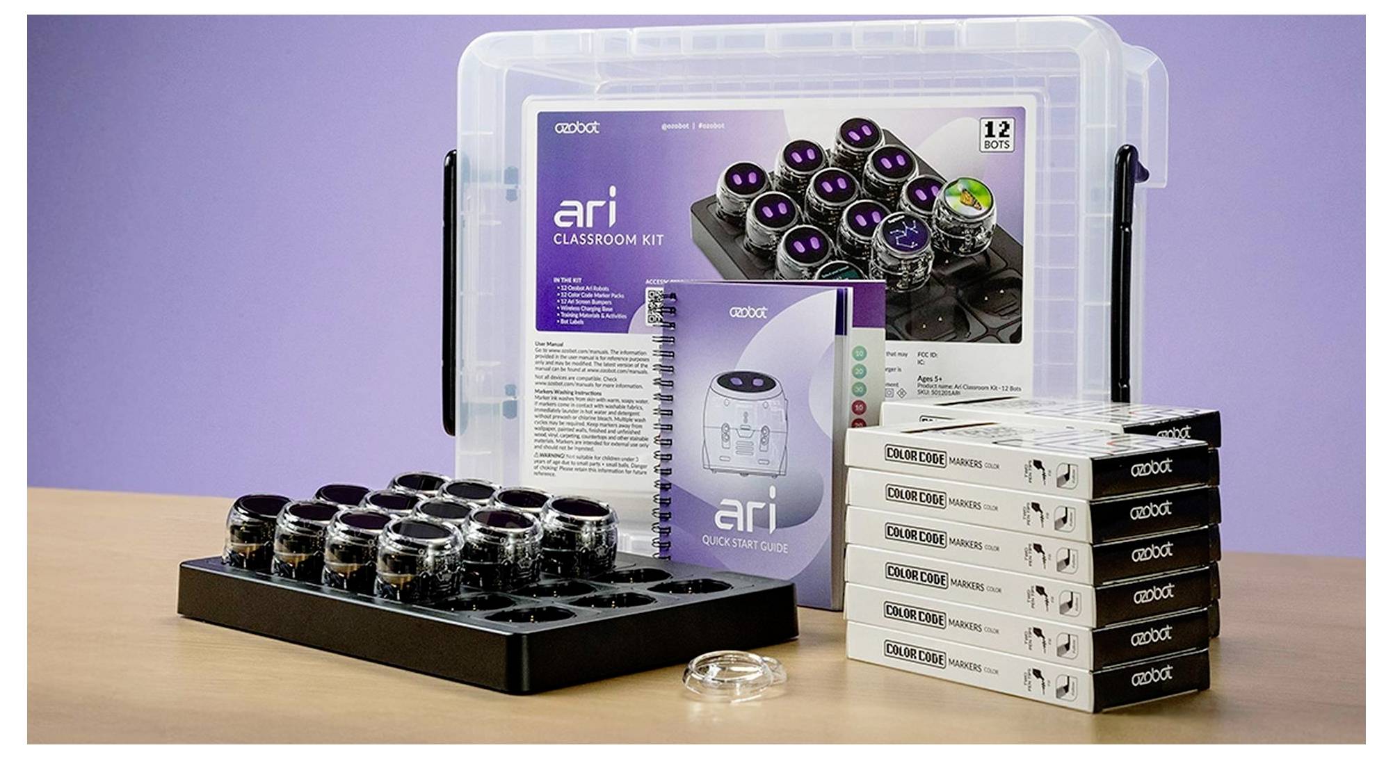 Ein Robotik-Klassenzimmer-Set mit der Bezeichnung 
