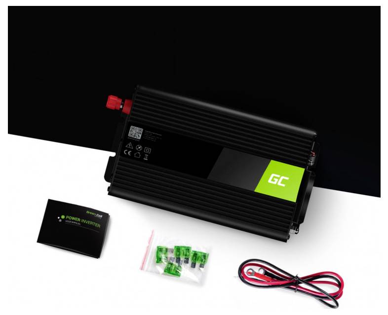 Green Cell Wechselrichter 1000W 24V - 230V