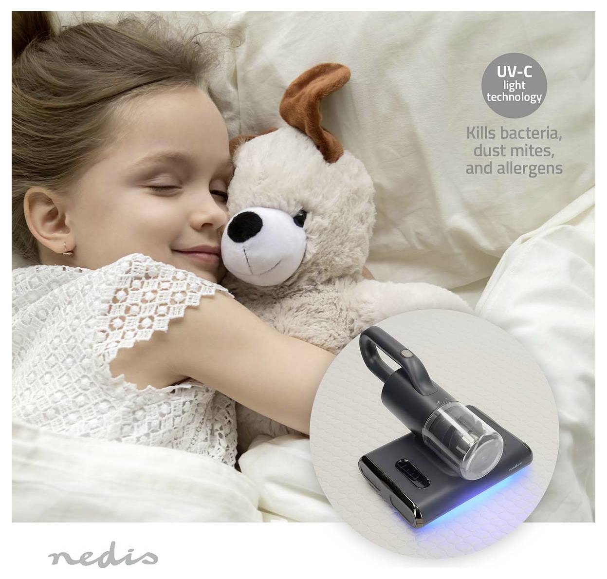 Nedis MCCD250GY Matratzenreiniger 500W Beutellos