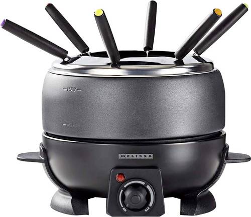 Melissa 16310236 Fondue 800 W kabelgebunden, Überhitzungsschutz Schwarz