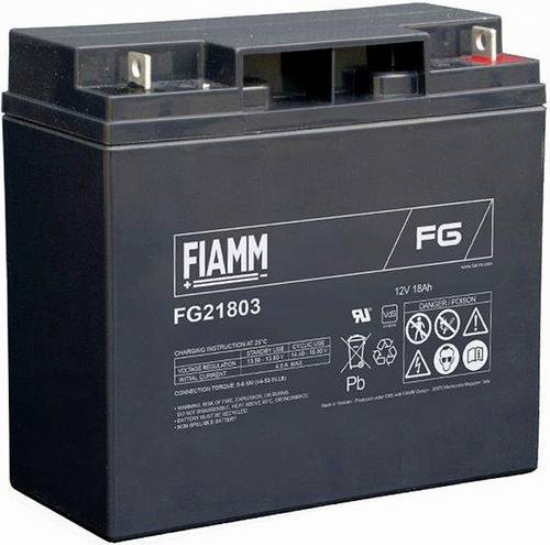 Fiamm FG21803 102458 Bleiakku 12 V 18000 Blei-Vlies (AGM) (B x H x T) 76 x 167 x 181 mm M5-Schrauba