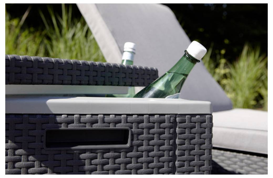 Allibert ICE-Cube Kühlbox graph. Kühlbox Grau