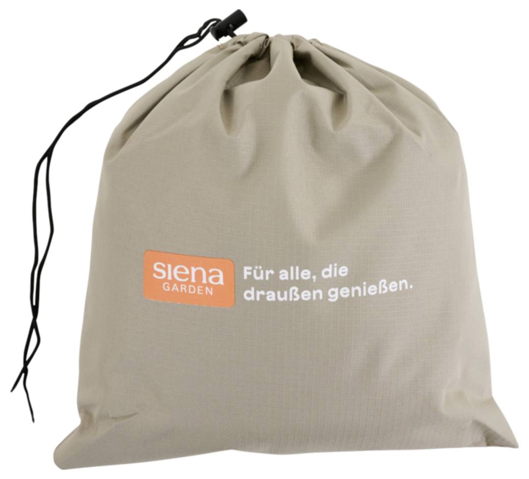 Beige Kordelzug-Aufbewahrungstasche mit 