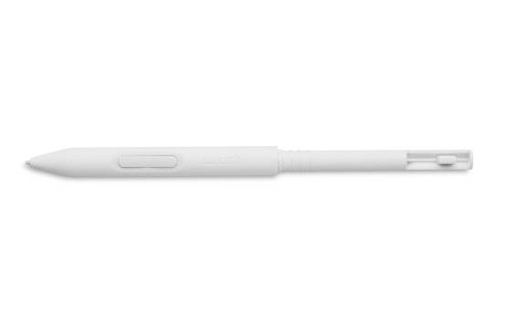 Wacom digital pen grip - front - white