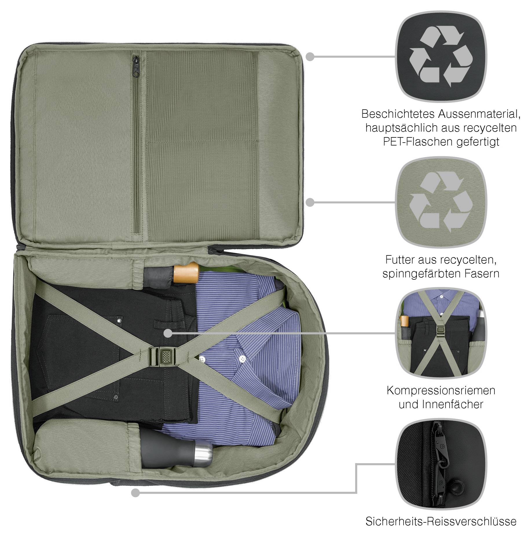 Wenger Notebook Rucksack Passend für maximal: 39,6cm (15,6") Schwarz