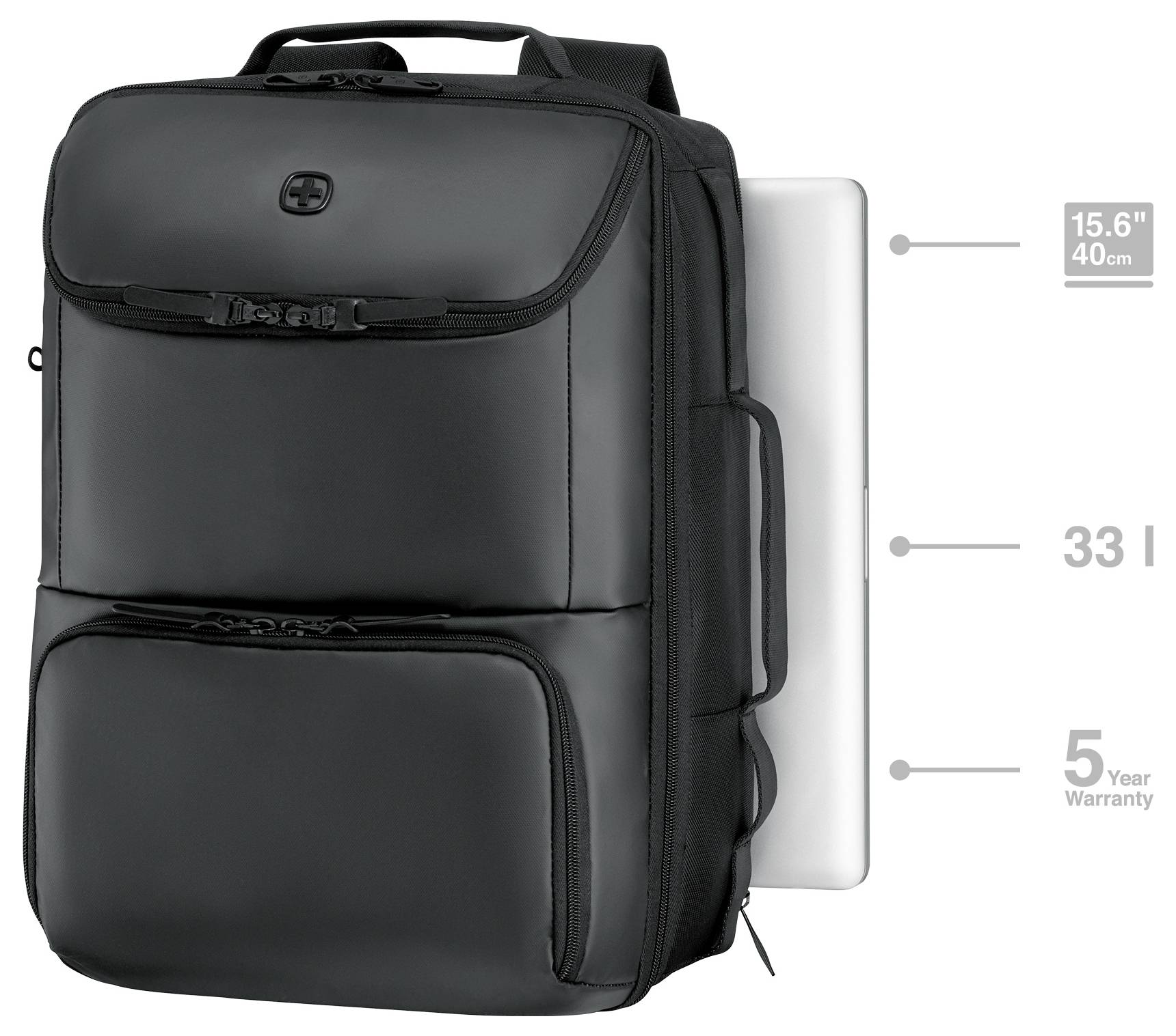 Wenger Notebook Rucksack Passend für maximal: 39,6cm (15,6") Schwarz
