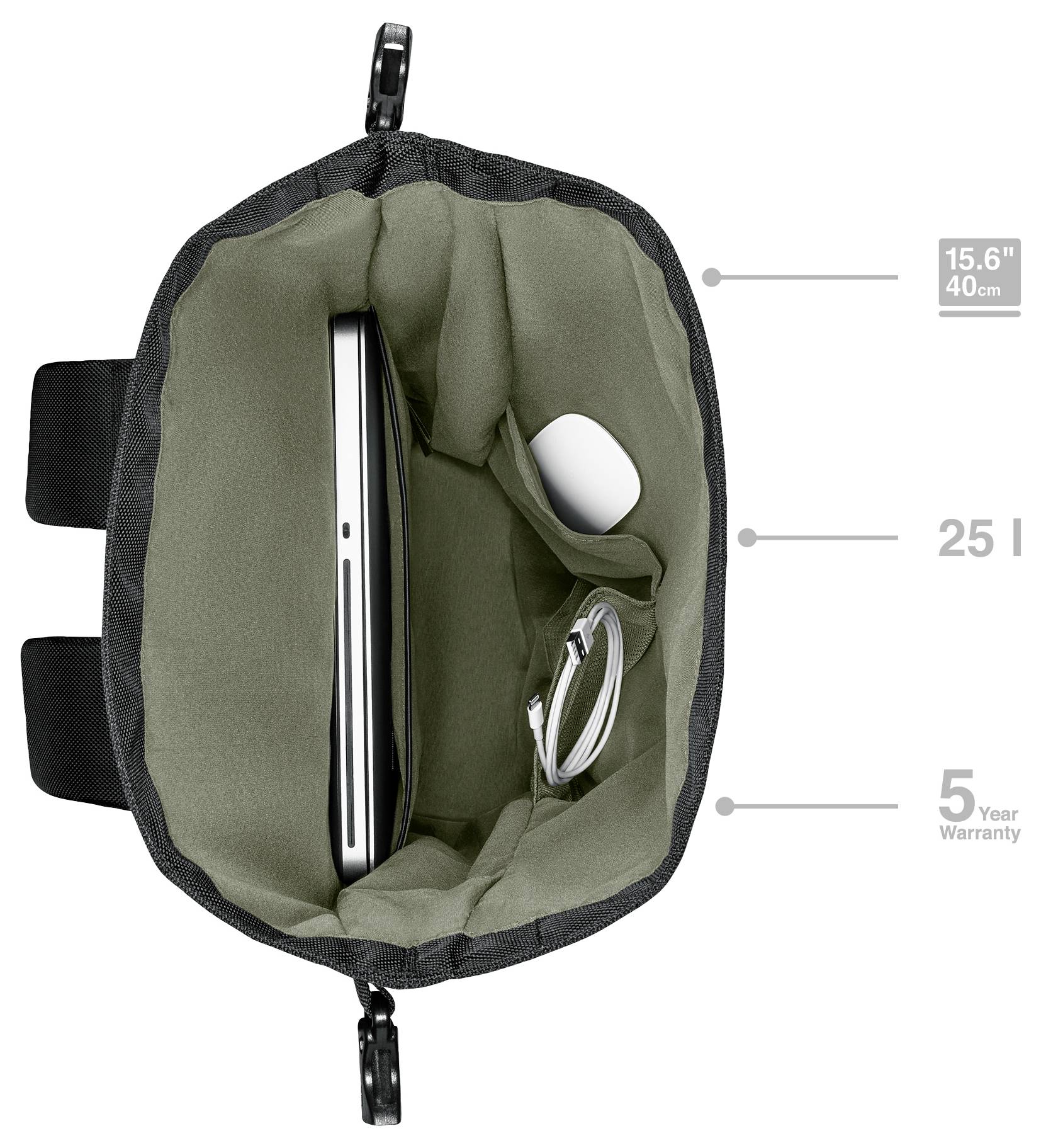 Wenger Notebook Rucksack Passend für maximal: 39,6cm (15,6") Schwarz