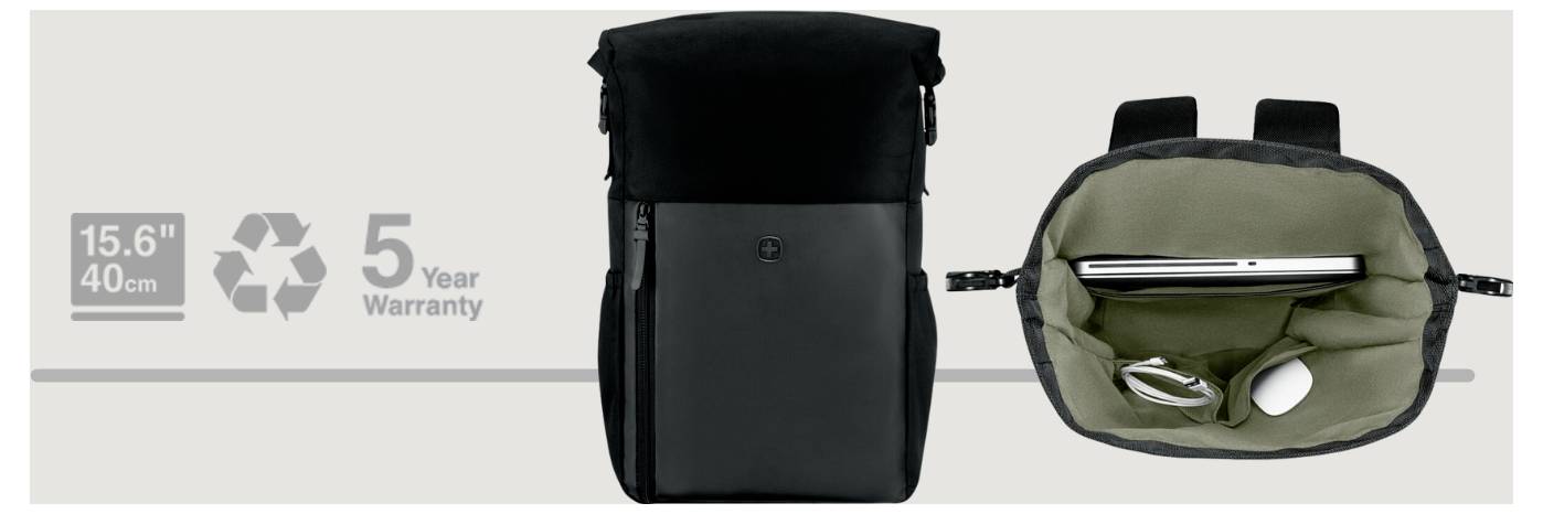 Wenger Notebook Rucksack Passend für maximal: 39,6cm (15,6") Schwarz