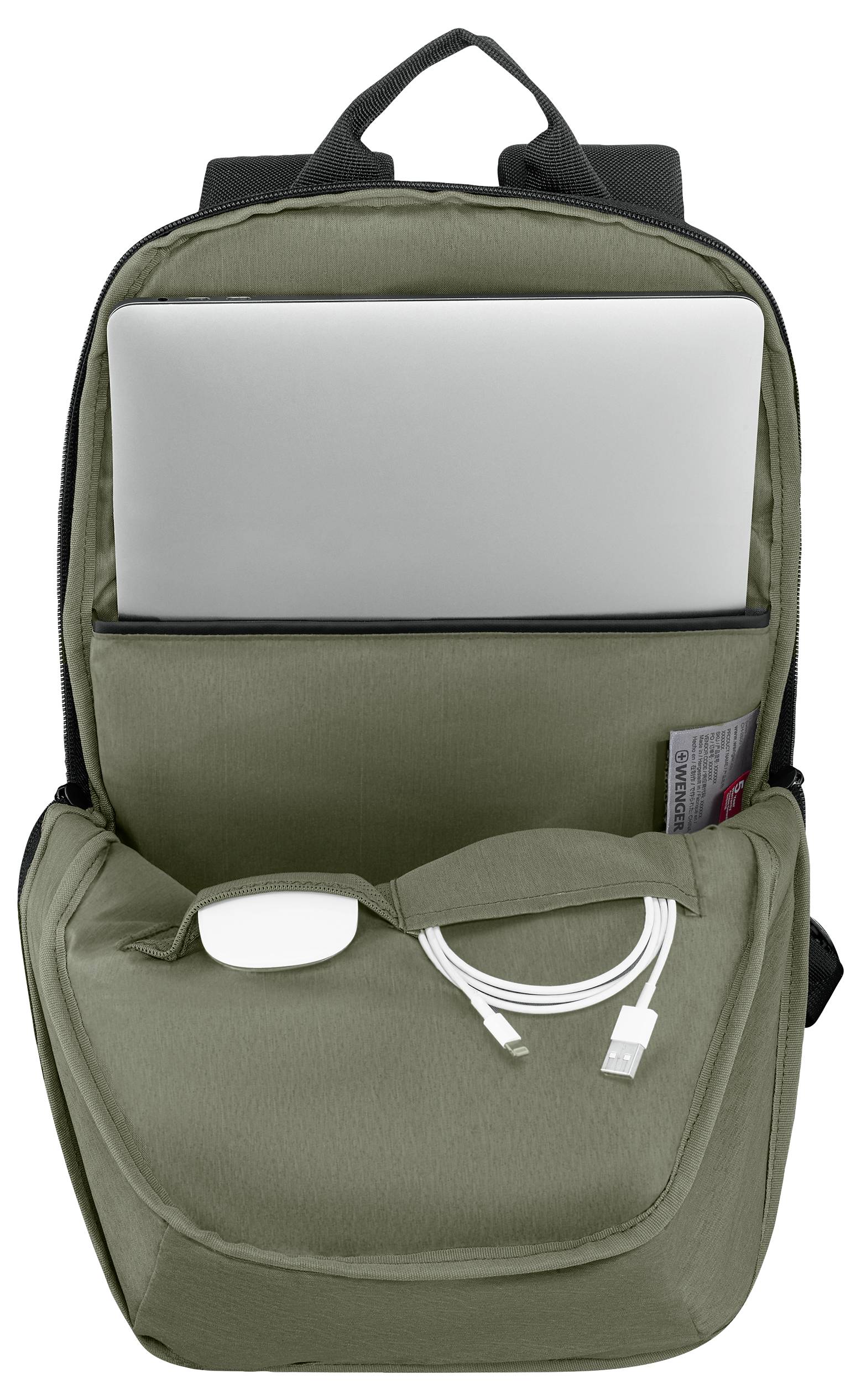 Wenger Notebook Rucksack Passend für maximal: 35,6cm (14") Schwarz