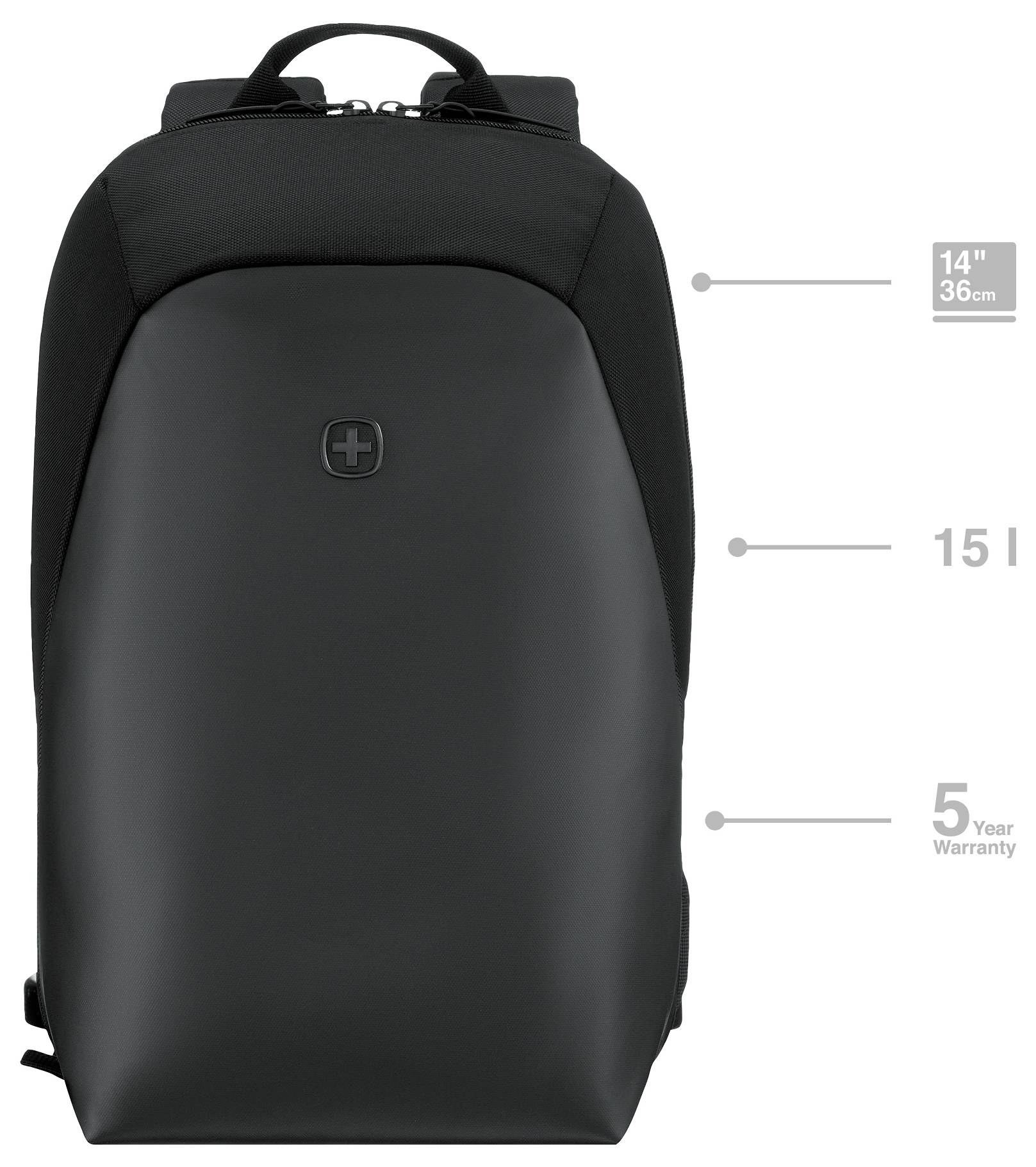 Wenger Notebook Rucksack Passend für maximal: 35,6cm (14") Schwarz