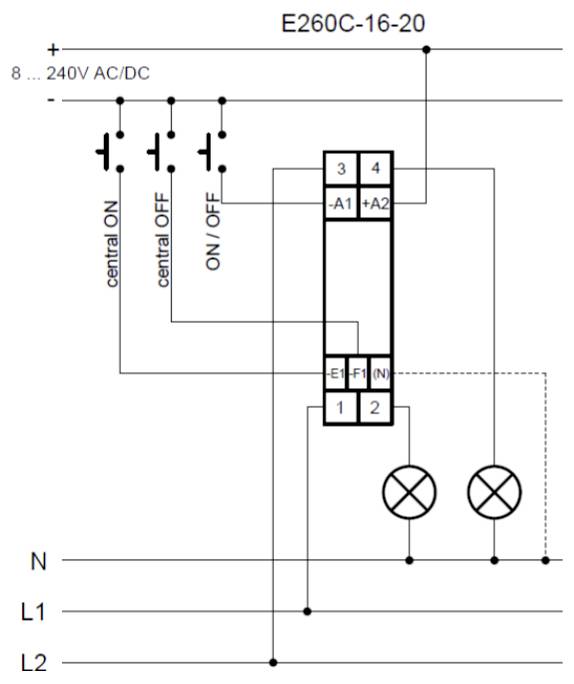 ABB Stromstoß-Schalter E260C-16-20 2 Schließer 1St.