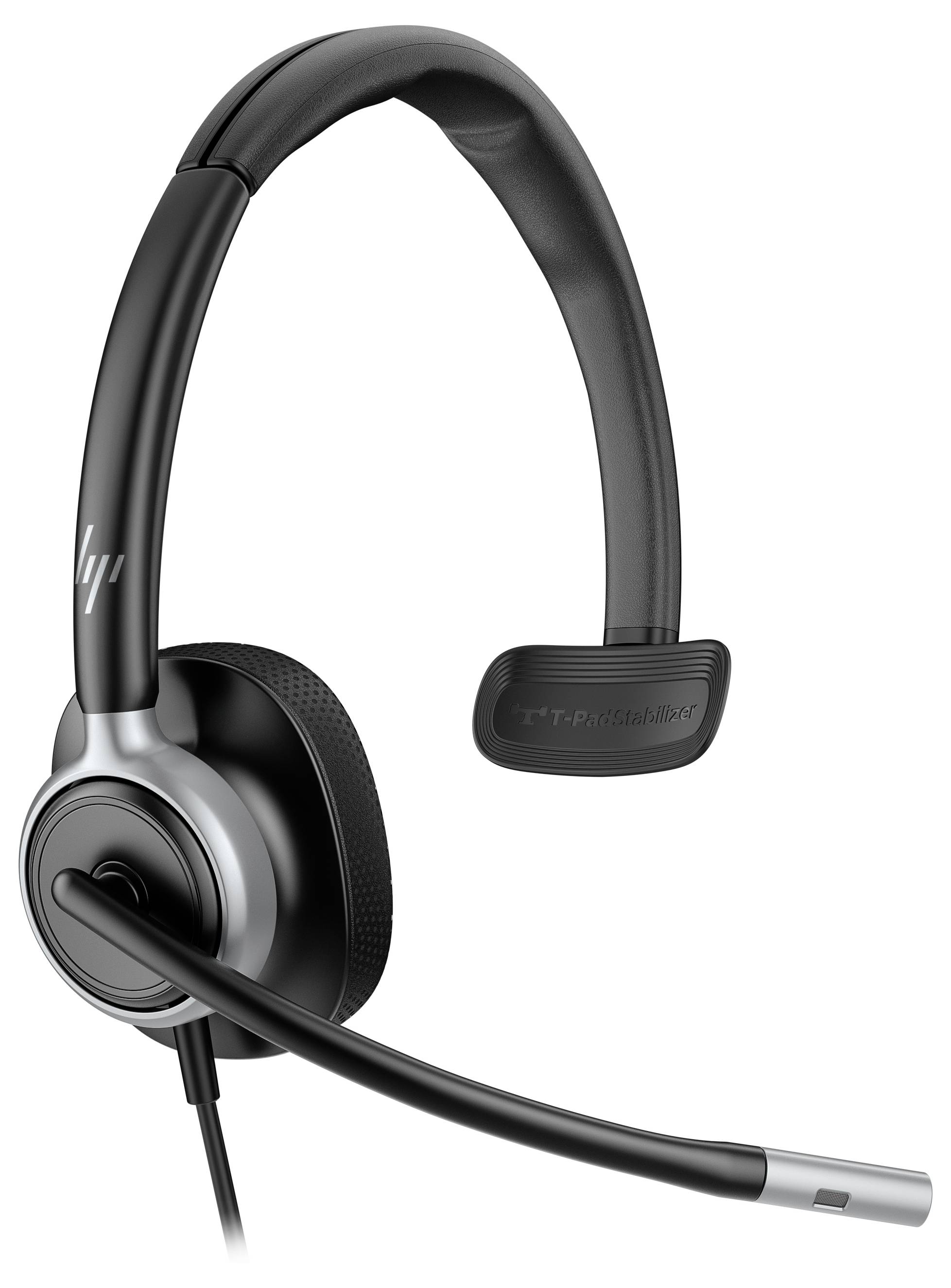 HP Poly Mission 615 USB Wired Headset On Ear Headset Schwarz