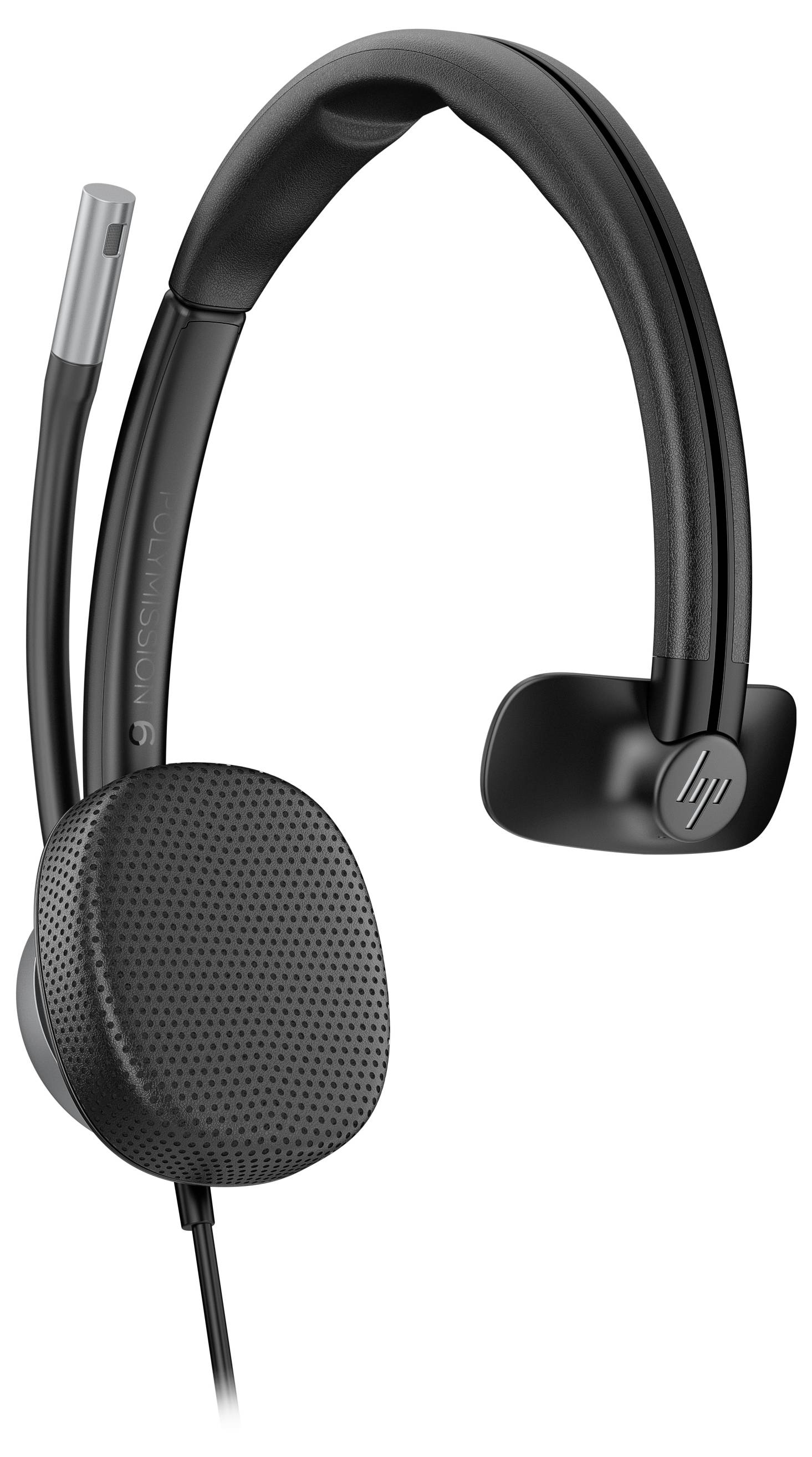 HP Poly Mission 615 USB Wired Headset On Ear Headset Schwarz