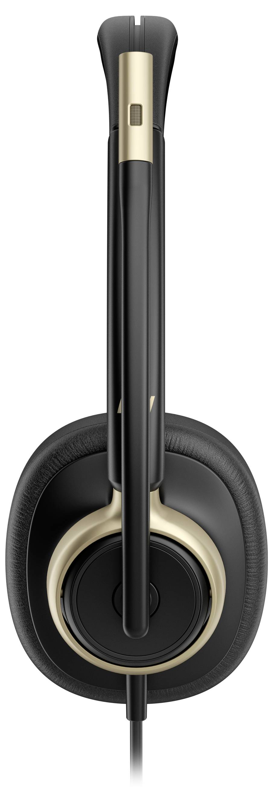 HP Poly Mission 825 USB Wired Headset On Ear Headset Schwarz