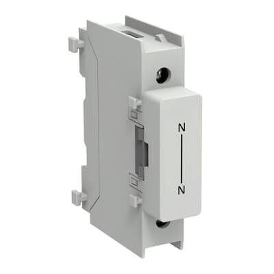 Graues Elektromodul mit Frontenetikett „N