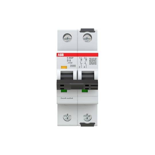 ABB 2CDS382001R0081 S302P-D8 Sicherungsautomat 8A 415V
