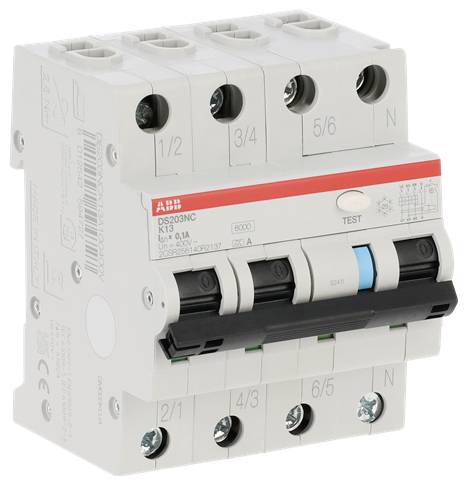 ABB 2CSR256140R2137 FI-Schutzschalter/Leitungsschutzschalter 13A 0.1A 415V