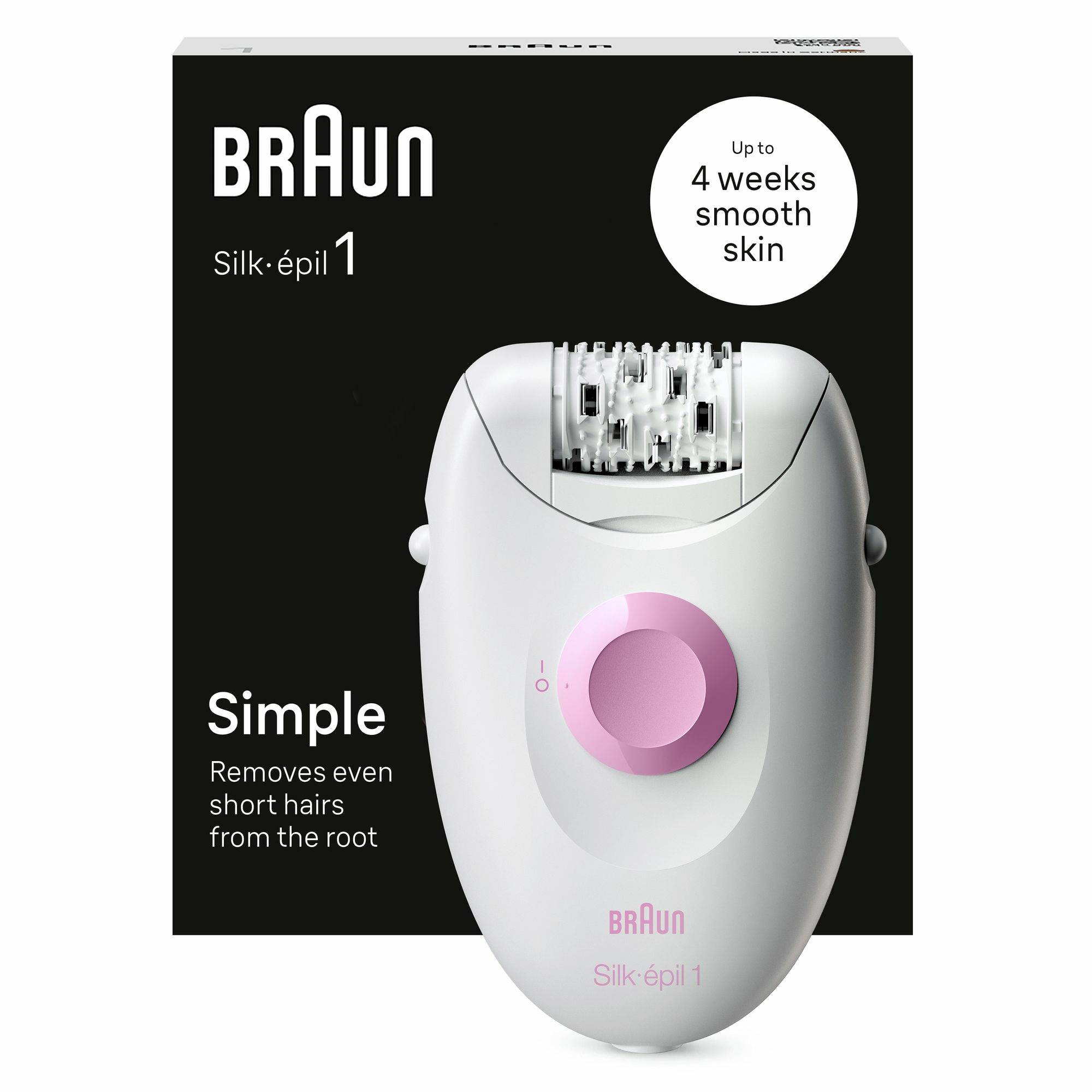 Braun Silk-épil 1 Epilierer mit „Bis zu 4 Wochen glatte Haut