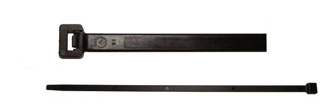 CellPack 146446 KS 12.5/1000/schwarz Kabelbinder 1000mm 12.5mm Schwarz mit Kunststoffzunge, UV-stabilisiert 50St.