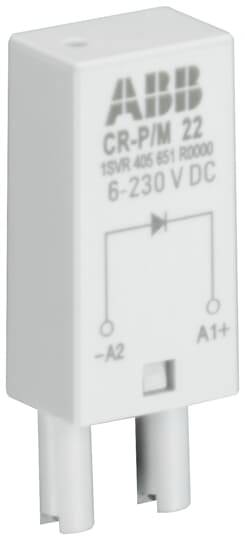 ABB CR-P/M 22 Relaismodul mit der Bezeichnung „6-230 V DC