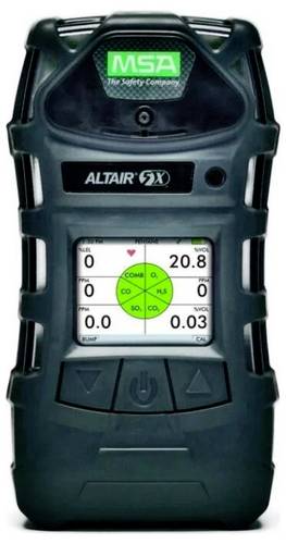 MSA Gasleck-Detektor ALTAIR 5X CO, Sauerstoff, Schwefelwasserstoff, Schwefeldioxid (SO₂), Stickstof