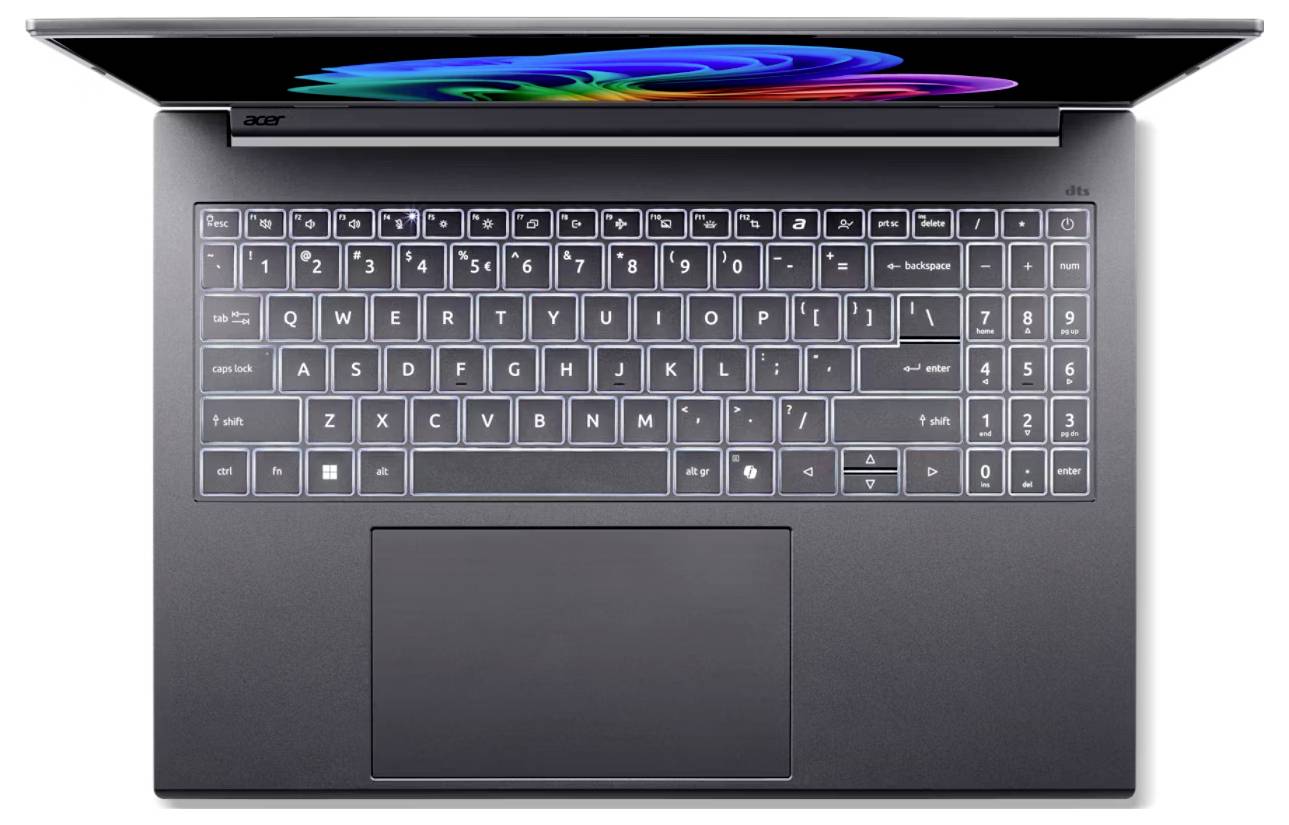 Acer Notebook 40.6cm (16 Zoll) WUXGA 288V 32GB RAM 1TB SSD Deutsch, QWERTZ Intel Intel Arc Graphics Grau NX.JP1EG.00V