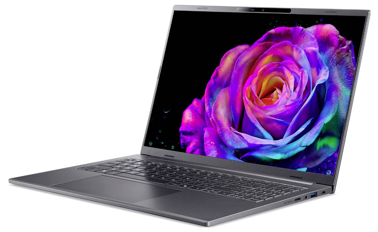 Acer Notebook 40.6 cm (16 Zoll) WUXGA AMD Ryzen AI 7 350 32 GB RAM 1 TB SSD Deutsch, QWERTZ Grau NX.JP0EG.00Z