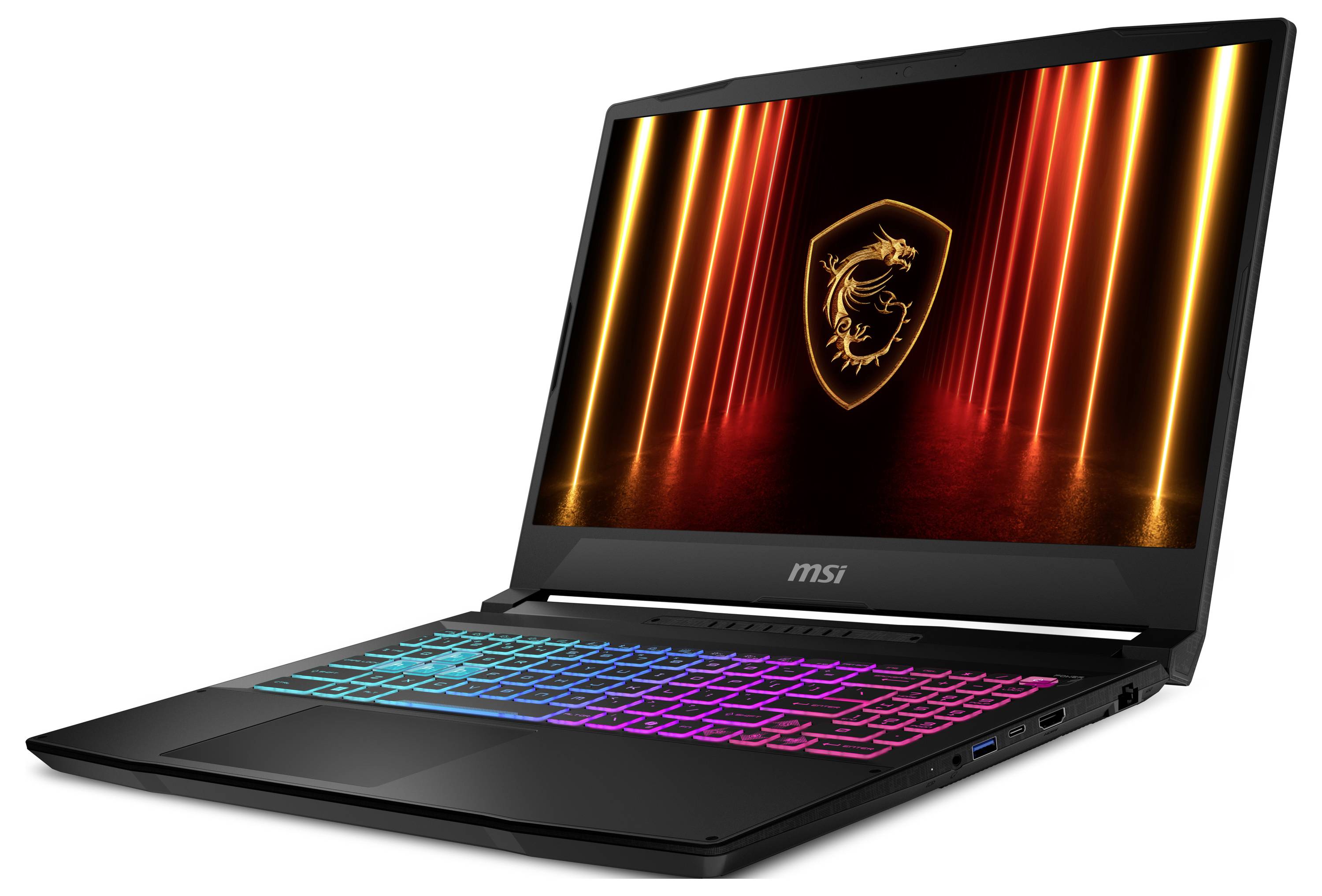 MSI Gaming Notebook 39.6cm (15.6 Zoll) Full HD Intel® Core™ i7 i7-14650HX 8GB RAM 512GB SSD Deutsch, QWERTZ Intel Intel® UHD
