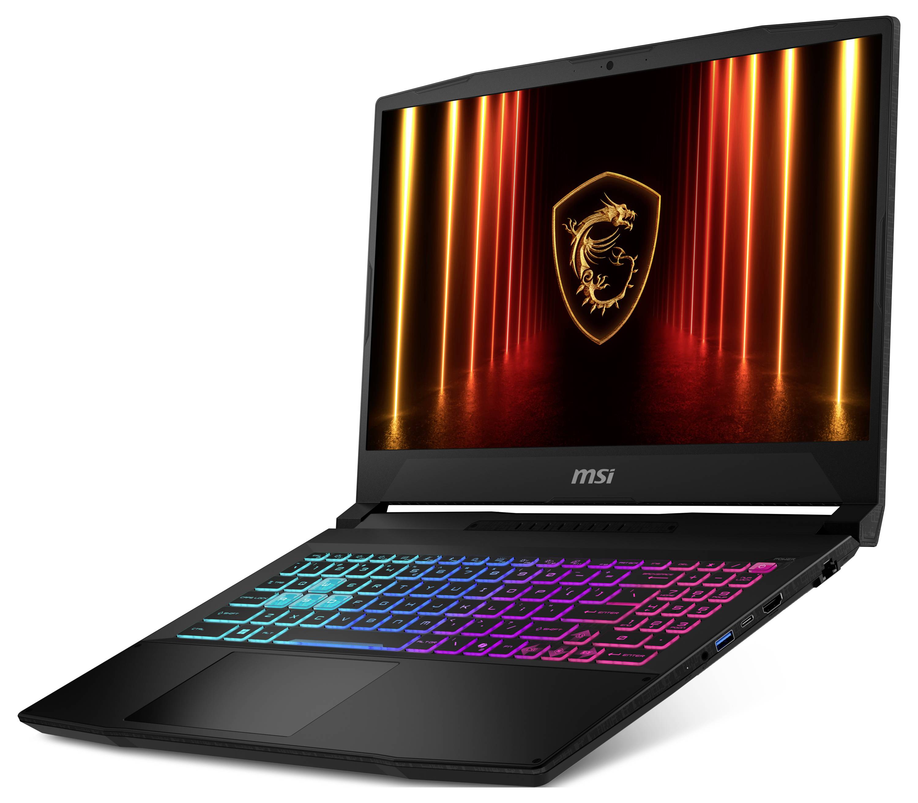 MSI Gaming Notebook 39.6cm (15.6 Zoll) Full HD Intel® Core™ i7 i7-14650HX 8GB RAM 512GB SSD Deutsch, QWERTZ Intel Intel® UHD