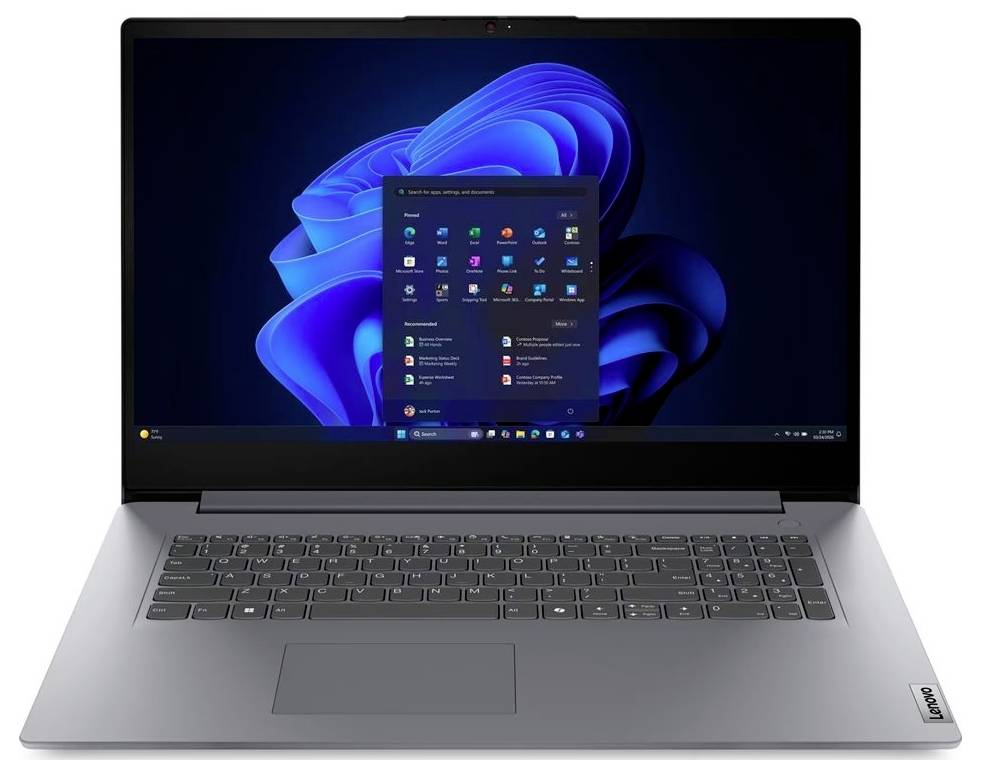Lenovo Notebook V17 G7 IWC 43.9 cm (17.3 Zoll) Full HD Intel® Core™ 7 350 16 GB RAM 512 GB SSD Deutsch, QWERTZ Ja Grau 83VG002LGE