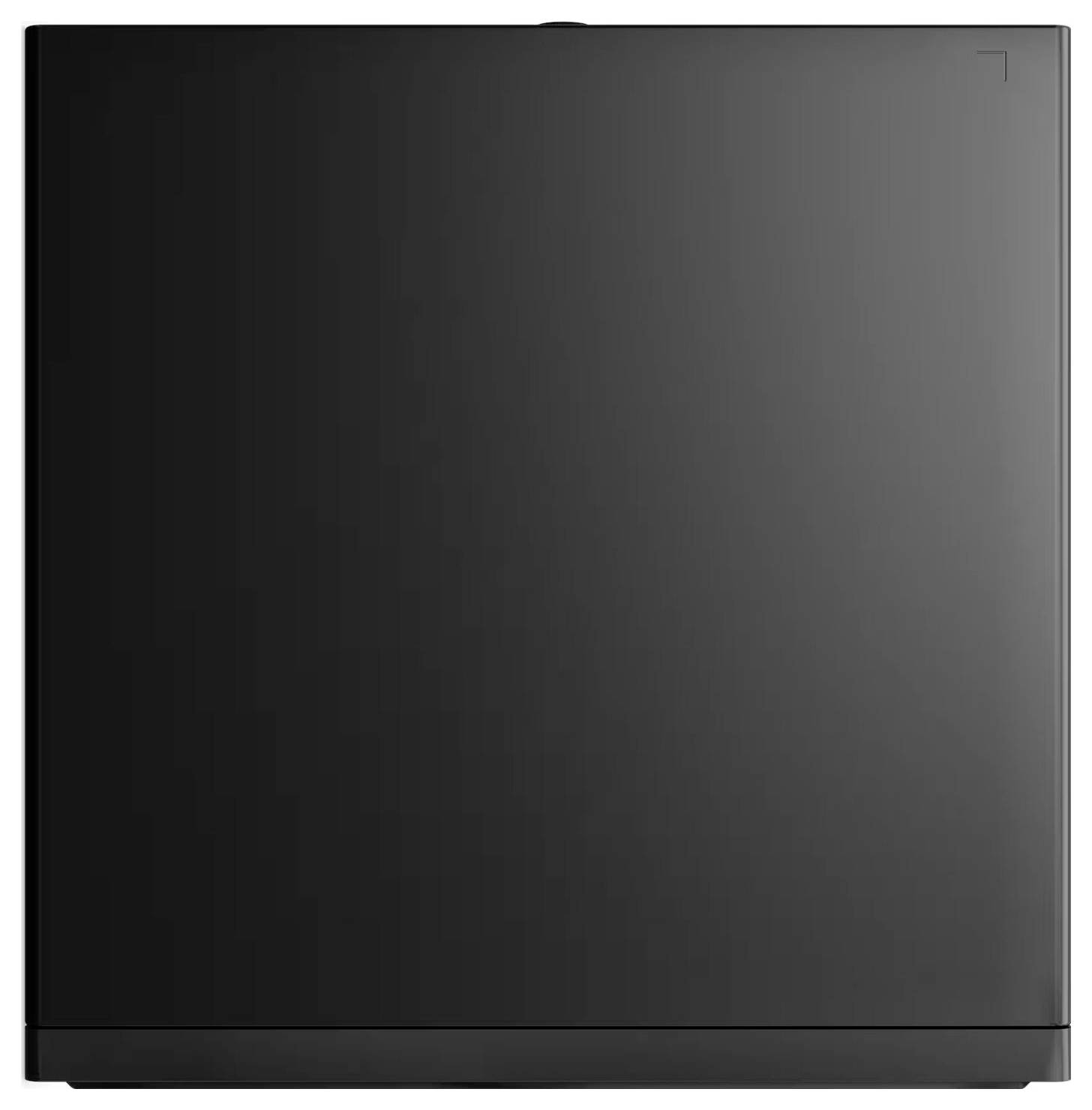Rückansicht einer schwarzen Xbox Series X-Konsole mit Anschlüssen und Bezeichnungen für Stromversorgung, HDMI, USB, Ethernet und Speichererweiterung.
