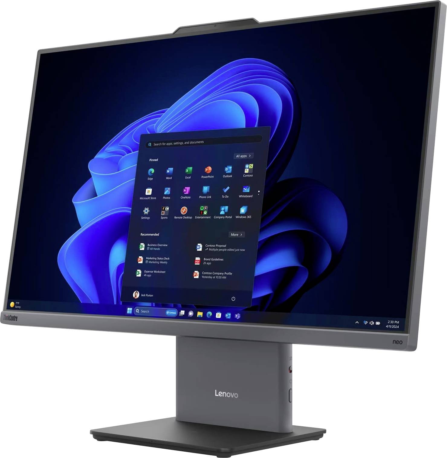 Lenovo All-in-One PC Lenovo ThinkCentre neo 50a 27 Gen 6 LNL 68.6 cm (27 Zoll) Full HD Intel® Core™ Ultra 5 Ultra 5 226V 16 GB RAM 512 GB SSD I