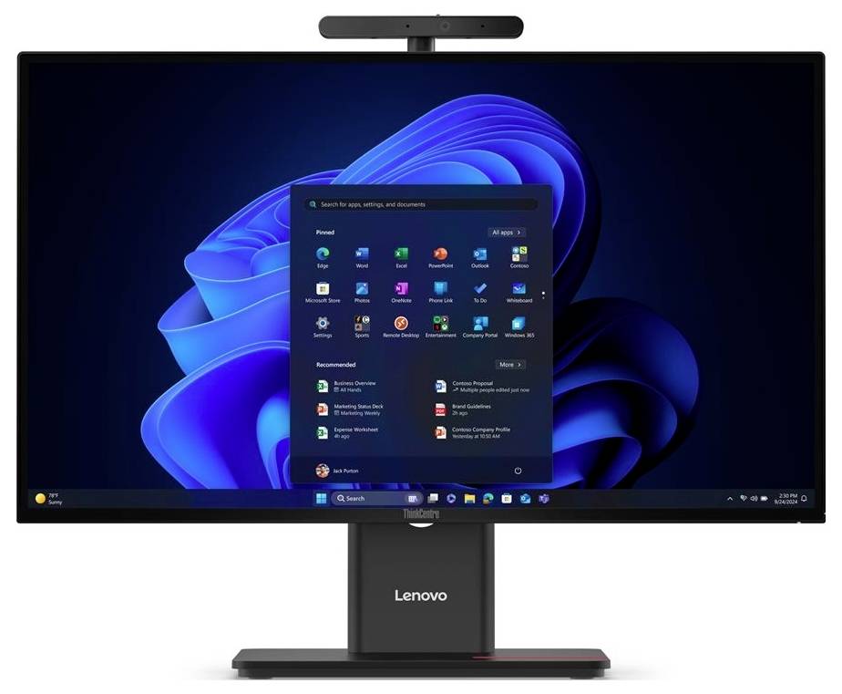 Lenovo All-in-One PC Lenovo ThinkCentre M90a Gen 6 13AT - All 60.5 cm (23.8 Zoll) Intel® Core™ Ultra 7 Core Ultra 7 265 5.3 GHz 16 GB RAM 512 GB