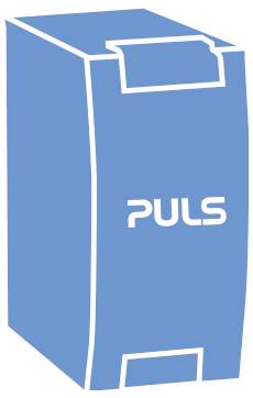 Blaue Produktschachtel mit der Aufschrift „PULS