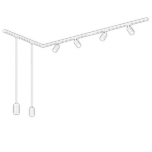 Briloner Schienen-Komplett-System 1phasig GU10 Weiß