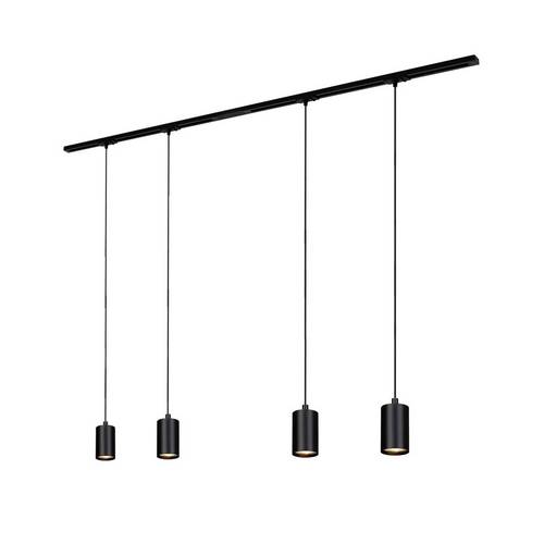 Briloner Système déclairage complet sur rail monophasé GU10 noir