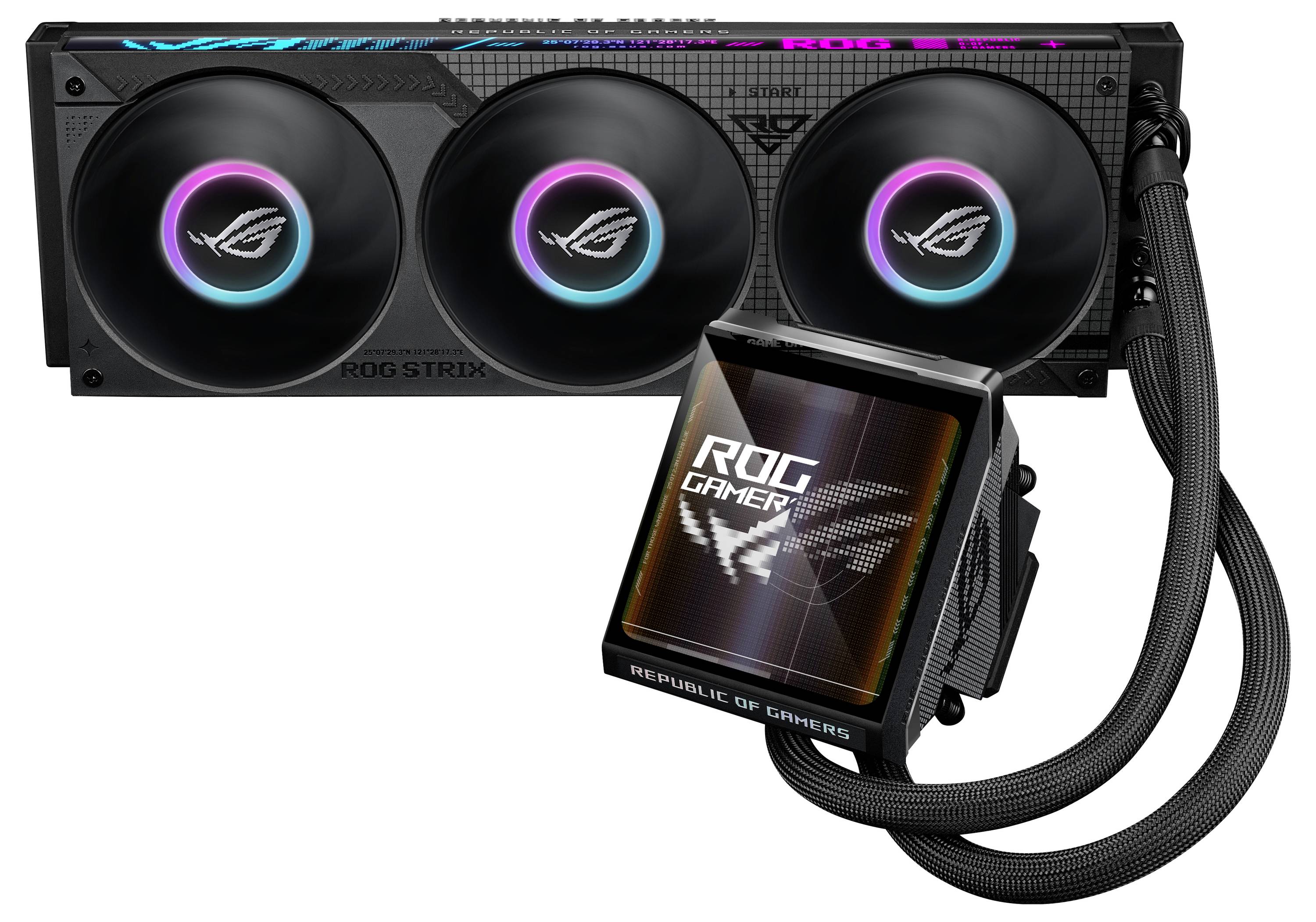 Asus ROG Strix LC IV 360 ARGB LCD Wasserkühlung-Kit
