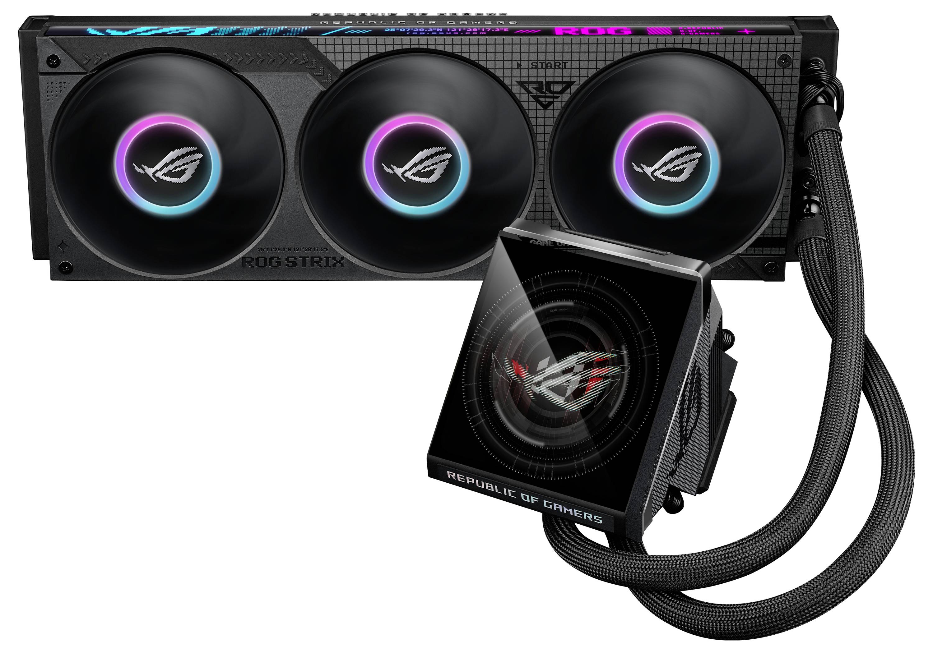 Asus ROG Strix LC IV 360 ARGB LCD Wasserkühlung-Kit
