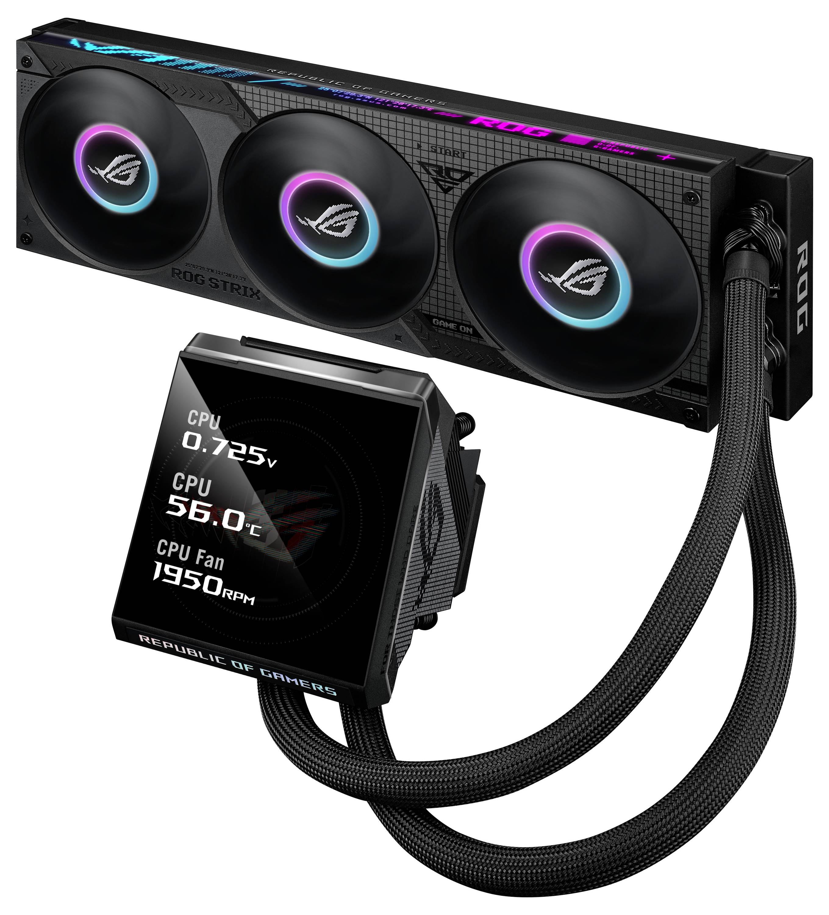 Asus ROG Strix LC IV 360 ARGB LCD Wasserkühlung-Kit