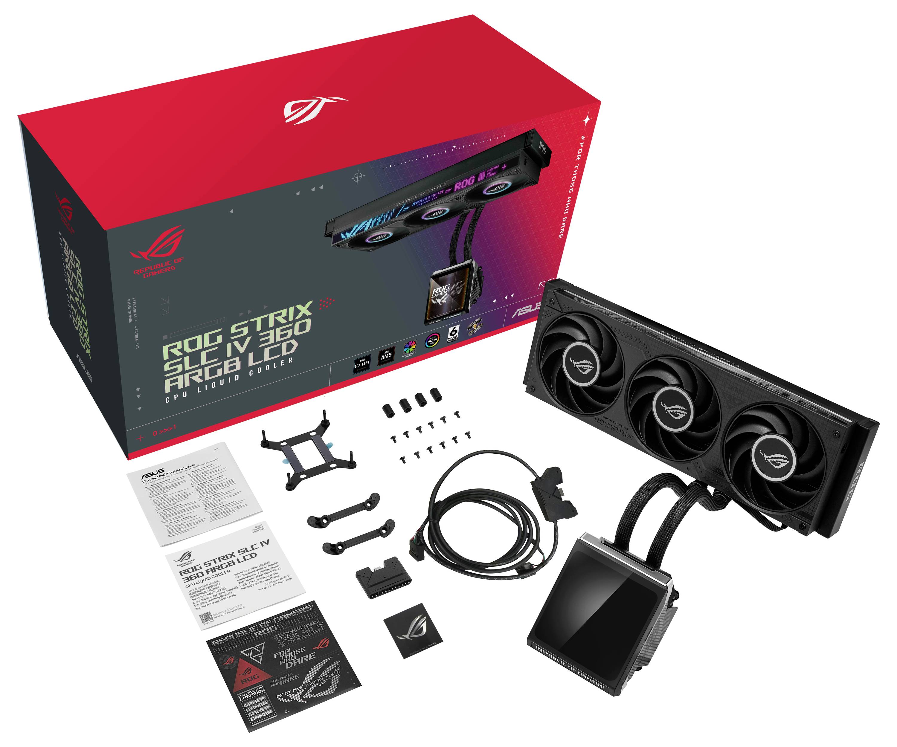 Asus ROG STRIX SLC IV 360 ARGB LCD Wasserkühlung-Kit