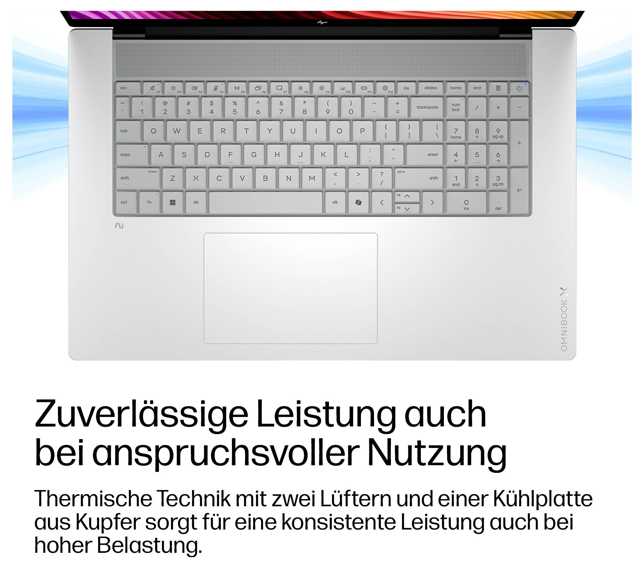 HP Notebook 43.9cm (17.3 Zoll) Full HD 16GB RAM 1TB SSD Deutsch, QWERTZ Intel Intel-Grafik Silber DH9F4EA
