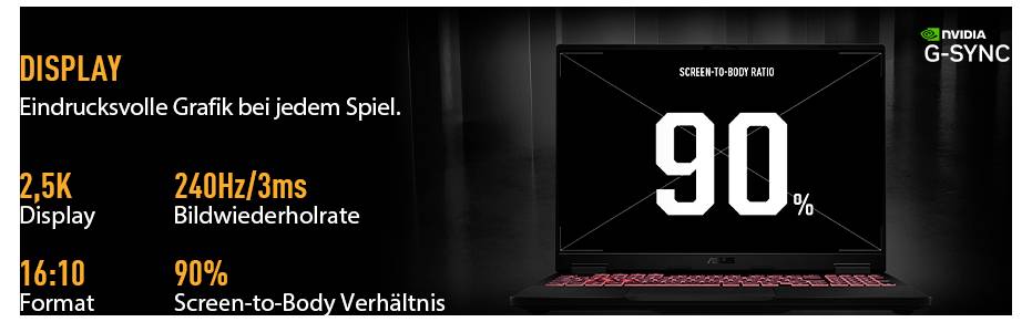 Asus Gaming Notebook 45.7cm (18 Zoll) WUXGA 260 8GB RAM 1TB SSD Deutsch, QWERTZ AMD AMD Radeon Graphics NVIDIA GeForce RTX 5060