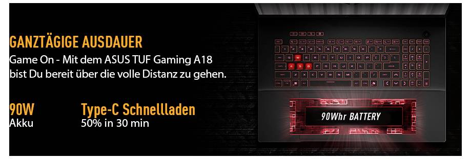 Asus Gaming Notebook 45.7cm (18 Zoll) WUXGA 260 8GB RAM 1TB SSD Deutsch, QWERTZ AMD AMD Radeon Graphics NVIDIA GeForce RTX 5060
