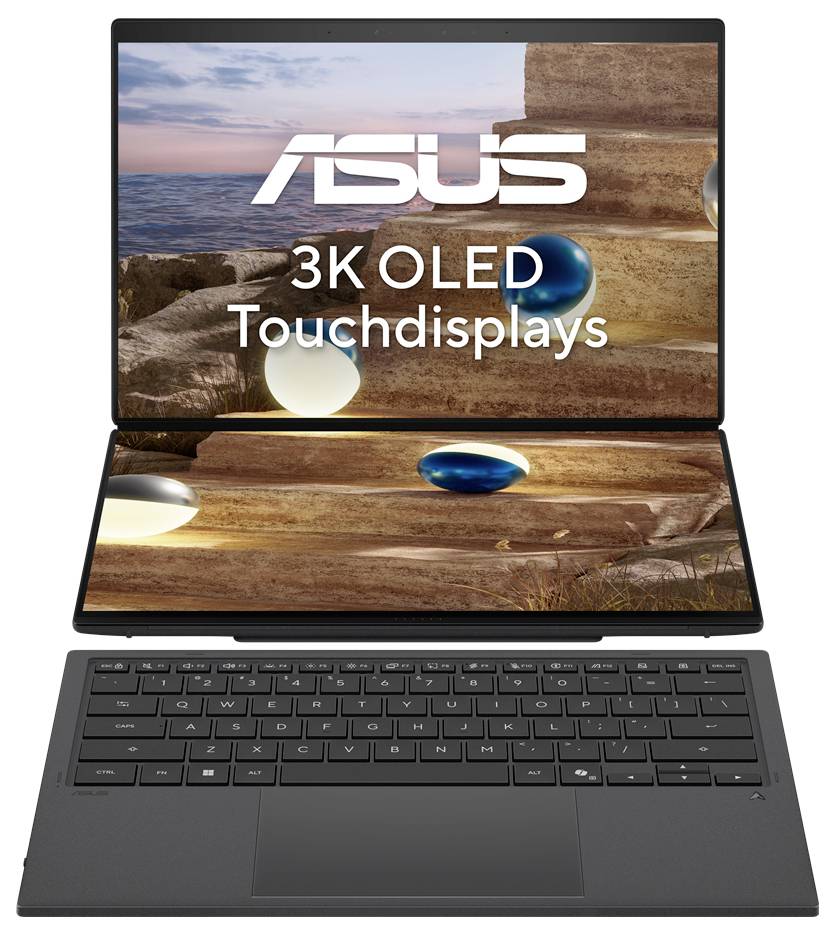 Asus Notebook 35.6cm (14 Zoll) 3K 386H 32GB RAM 1TB SSD Deutsch, QWERTZ Intel Intel-Grafik Grau 90NB16V1-M00SK0