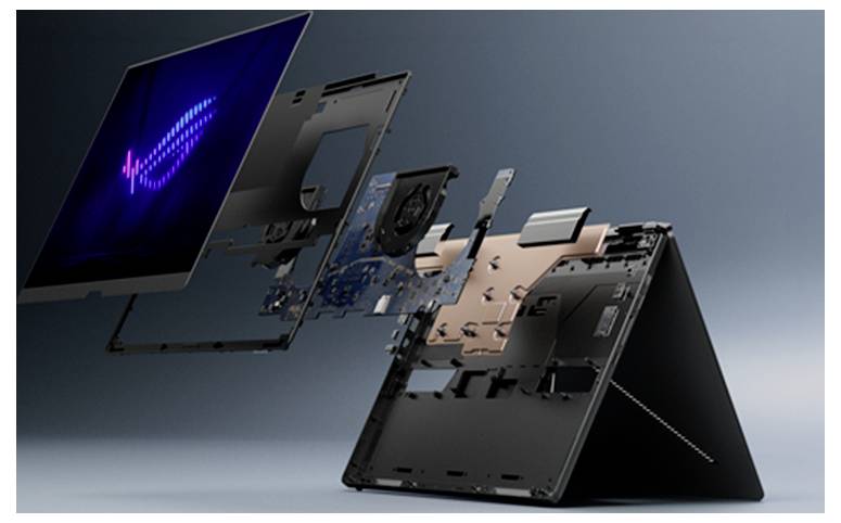 Asus Gaming Notebook 40.6cm (16 Zoll) 3K 386H 12GB RAM 2TB SSD Deutsch, QWERTZ Intel Intel-Grafik NVIDIA GeForce RTX 5070 Ti GDDR7