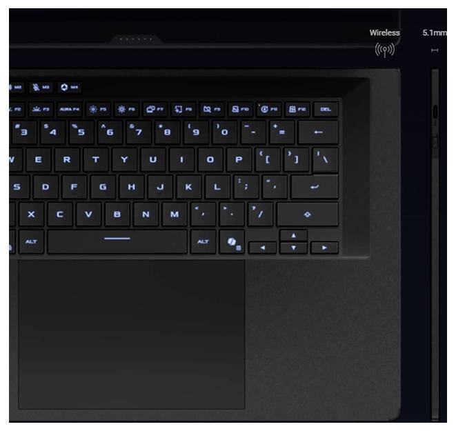Asus Gaming Notebook 40.6cm (16 Zoll) 3K 386H 12GB RAM 2TB SSD Deutsch, QWERTZ Intel Intel-Grafik NVIDIA GeForce RTX 5070 Ti GDDR7