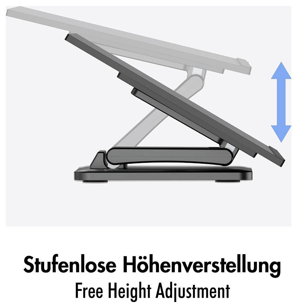 LogiLink BP0224 Monitor-Standfuß 1 Display(s) Schwarz
