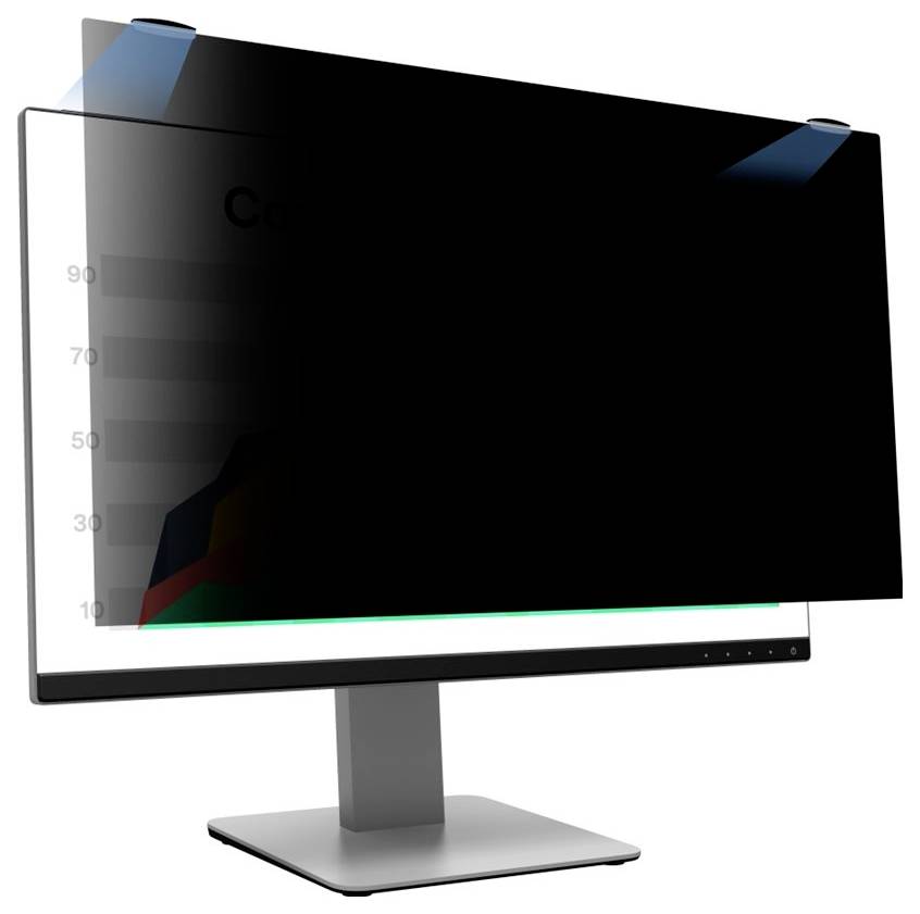 Desktopmonitor zeigt ein teilweise verdecktes Diagramm oder Schaubild an, das mit einer dunklen Überlagerung auf dem Bildschirm abgeschnitten ist.