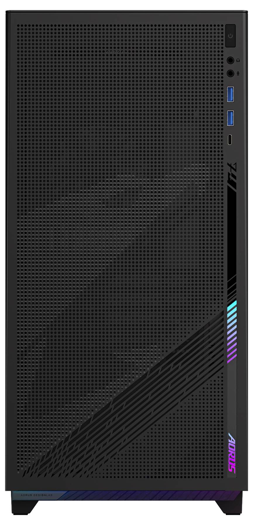 Gigabyte AORUS C400 Glass Midi-Tower PC-Gehäuse Schwarz