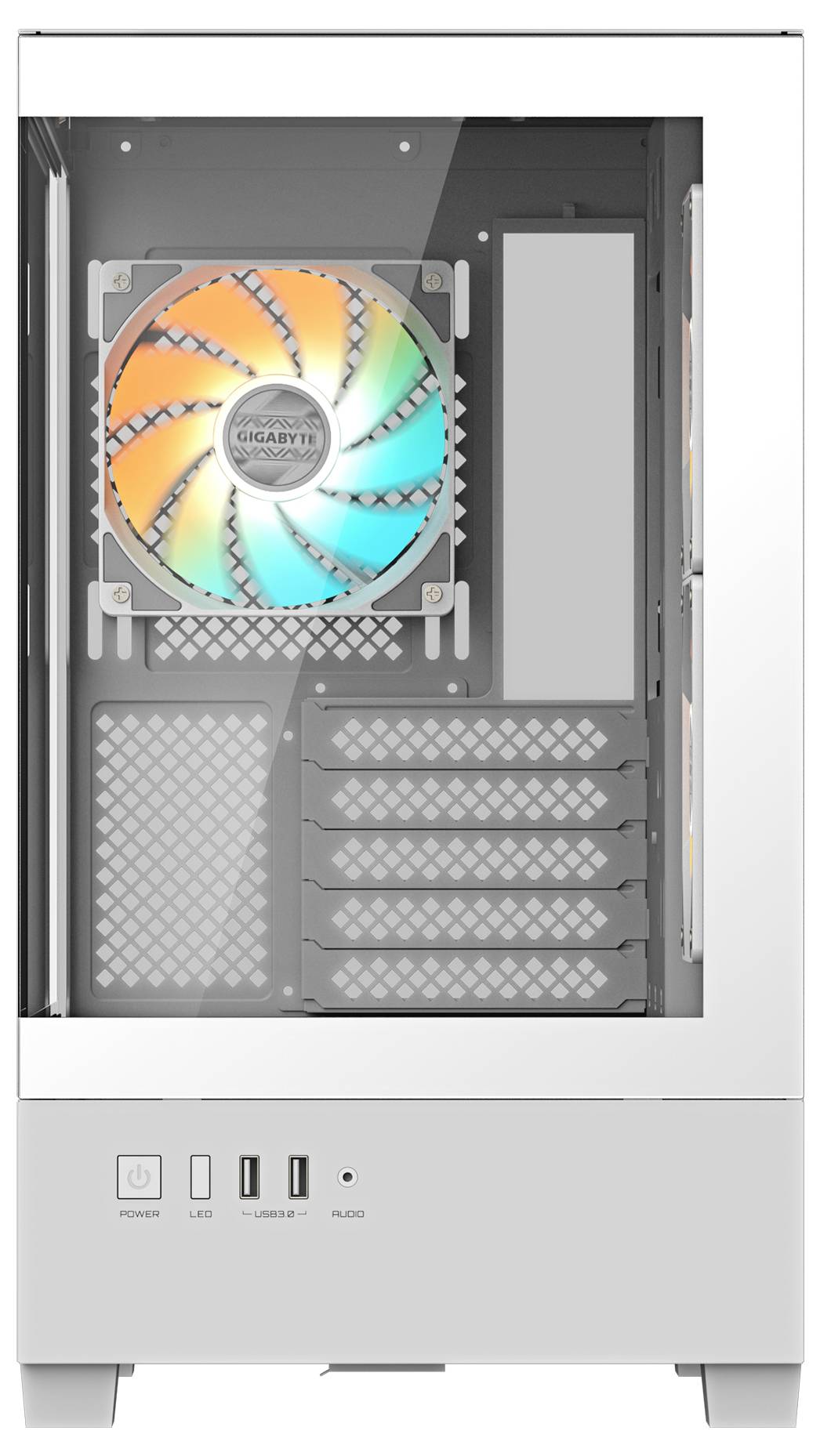 Gigabyte C201 Panoramic ICE Midi-Tower PC-Gehäuse Weiß